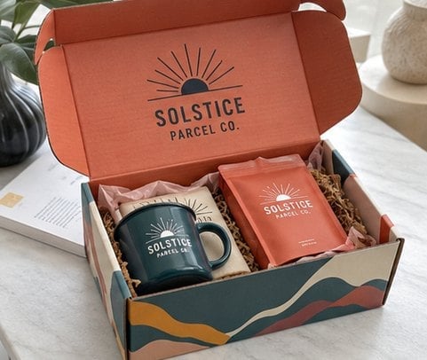 Corrugated Mailer PR Box with custom branding