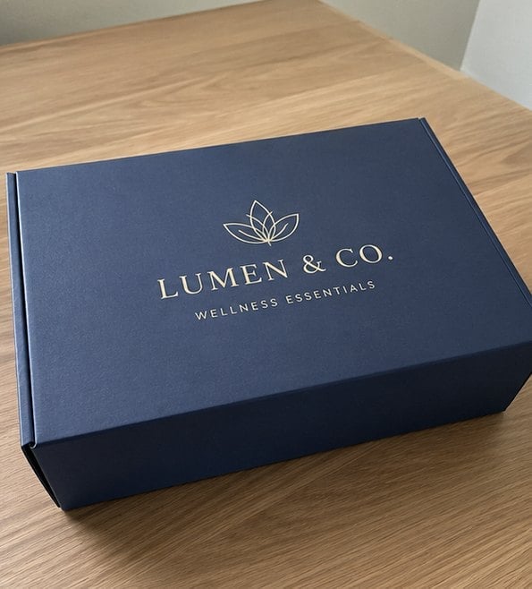 Custom PR boxes — customer photo