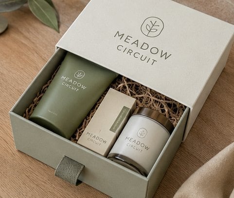Drawer-Slide PR Box with custom branding