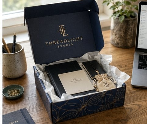 PR boxes with logo printing