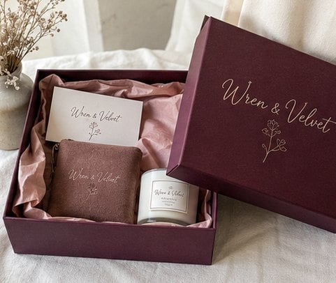 Two-Piece Lid PR Box with custom branding